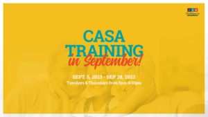 CASA Volunteer Training - September