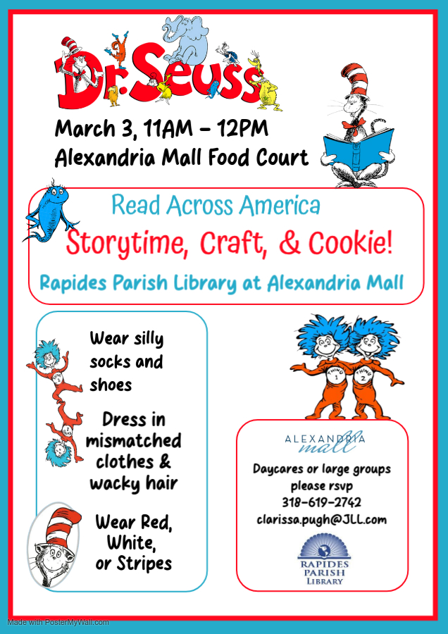 Dr. Seuss Read Across America Storytime Explore Alexandria Pineville